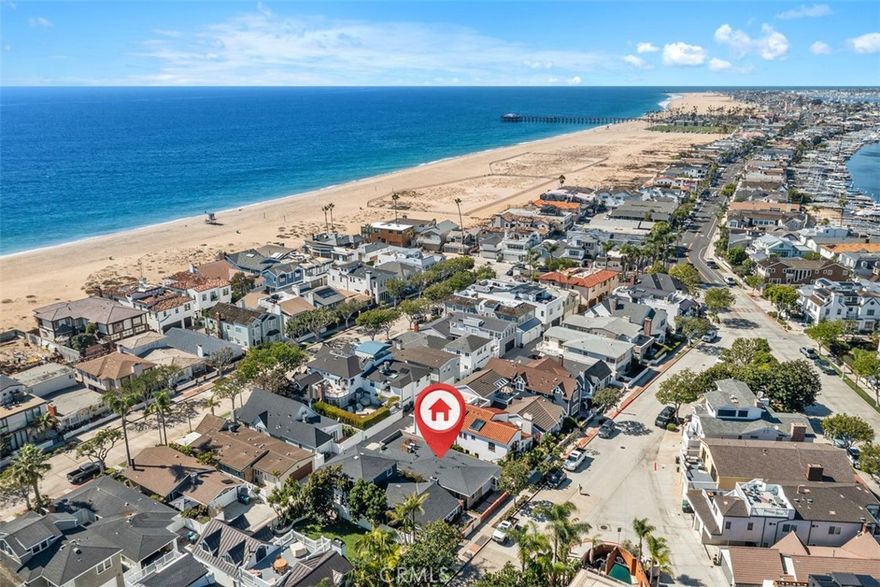 If you’ve been looking for a turnkey coastal retreat with privacy, style, and convenience, welcome home. This completely redone 2-bedroom, 1-bath back unit was thoughtfully renovated from top to bottom in 2025 — every surface, system, and finish is brand new. Enjoy polished concrete floors, sleek new cabinetry and countertops, a built-in entertainment cabinet, and custom closet organization. The home also features private indoor laundry with a washer and dryer included, a two-car garage with direct alley access, and its own private side yard and entry. Updated electrical and HVAC systems, new windows, lighting, and window coverings, plus fresh paint and landscaping complete the transformation.
Tucked away in one of the most charming and quiet sections of the Peninsula, this home offers the perfect blend of privacy and walkability — just a short stroll to the sand, surf, and the vibrant shops and restaurants nearby. Experience the best of coastal living in this completely turnkey beachside haven.