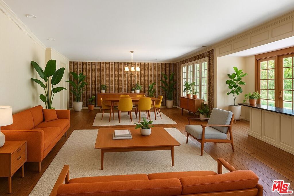 Located south of the Blvd, this one-story mid-century modern gem offers incredible potential on a huge, mostly flat lot. With 5 bedrooms plus an awesome office that could easily be a 6th bedroom, this home is ready to be transformed into your forever home. Enjoy a spacious layout featuring wood floors, carpet, and three full bathrooms.The large primary bedroom provides a comfortable retreat, while the cozy breakfast nook and possible game room offer versatile spaces for daily living or entertaining. Step outside to a fantastic yard with a nice-size pool, perfect for summer gatherings. The circular driveway adds convenience and curb appeal, and the leased solar system helps with energy efficiency.Additional highlights include copper plumbing, a mostly newer roof, and close proximity to Ventura Blvd. Whether you're looking to move right in or re imagine the space, the only limit is your imagination!