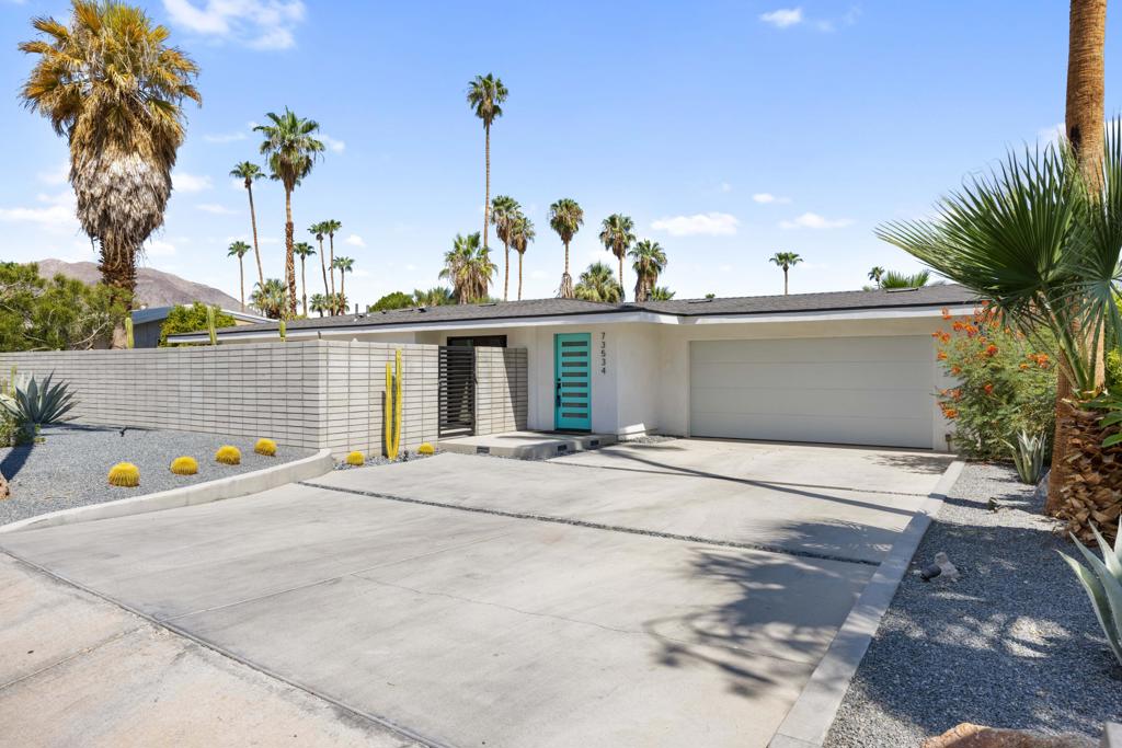 Gorgeous Home in South Palm Desert! This stunning remodeled home features 2 bedrooms, 2 bathrooms and a bonus room off of garage. Top of the line Kitchen appliances, and a beautiful wet bar compliment this cozy home ready for move in. Open concept dining and living area with beautiful countertops in kitchen and stylish flooring throughout. The backyard is a tranquil oasis with large pool and perfectly appointed grounds, with seating for entertaining or relazing by the pool. There is a lovely front closed courtyard with privacy outside of primary bedroom with well appointed landscaping throughout. Don't miss this incredible opportunity to lease this one of a kind turn key home!