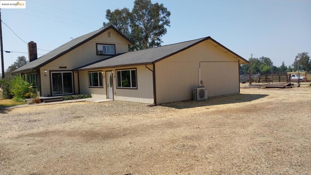 Welcome to 1400 and 1408 riosa rd. 2 houses on 4.8 acres both homes are seperate with their own power meter and address. 1st is 1408 and is 3bd 2ba with large entertaining area/family area. Kitchen has hickory cabs and dishwasher. New a/c heatpump. 2bd &1ba upstairs with 1bd &1ba and den downstairs. 2ed house 884sq. Ft. 2bd 1ba newly built home. The property is mostly level with a 1000sq. ft. barn and a pond. The pond that is fed by irigation water and has bass, bluegill, catfish, goldfish, koi, and mosquito fish. We keep the front pasture green using flood irrigation. The back by the pond and the grass around the house is manually watered by sprinklers. The property is in a low fire risk assessment area so insurance is very very low premium. Also very low crime area. Cattle ok.