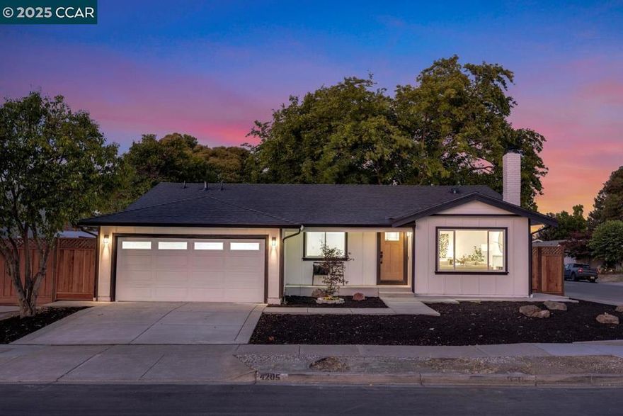 Meticulous and impressively updated 4 bedroom/2 bathroom single story residence - move in ready. Spacious/open living spaces with abundant natural light. Substantial upgrades throughout: new floors, windows, HVAC system, plumbing, kitchen, doors, and more. Primary bedroom reimagined with open closet and sliding door to backyard. New concrete patios and ample yard space. Sought after location: corner lot with close proximity to top schools, shopping, restaurants, and transportation.