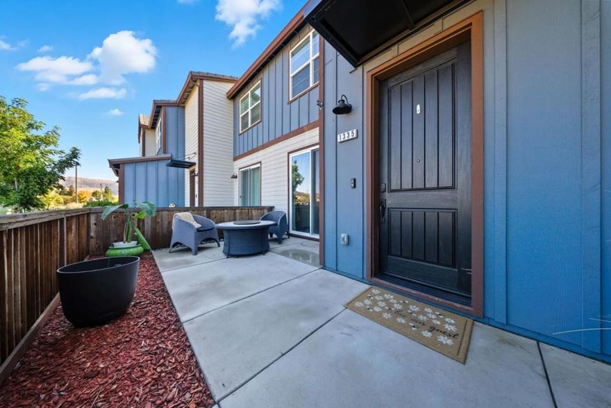 Step into sophistication with this stunning 3-bedroom, 2.5-bath townhome-style condo nestled in one of Morgan Hills most desirable neighborhoods. Built in 2020, this home blends modern luxury with low-maintenance living.  The open-concept floor plan showcases a bright and spacious great room, gourmet kitchen with sleek cabinetry and stainless-steel appliances, and a dining area perfect for entertaining. Upstairs, the primary suite offers a peaceful retreat with a walk-in closet and spa-like ensuite bathroom. Two additional bedrooms and a full bath provide flexibility for guests, family, or a home office.  Additional highlights include an attached two-car garage, energy-efficient construction, and elegant finishes throughout. Enjoy proximity to top-rated schools, scenic parks, wineries, and the vibrant charm of downtown Morgan Hillplus easy commuter access to Silicon Valley.  Modern. Elegant. Effortless. 1335 Old Vine Lane is the perfect blend of comfort and contemporary style.