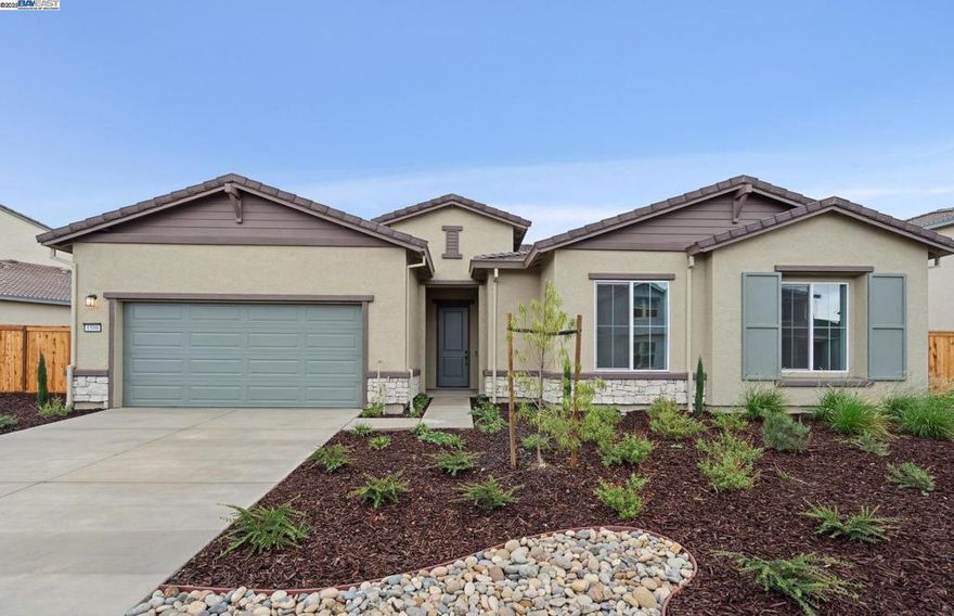 This Bristol sits on an expansive home site near the community park. The spacious kitchen has a generous amount of countertop space and extended covered patio for outdoor living. This home site will be ready in time for the school year. Photos are of model home not of actual home.