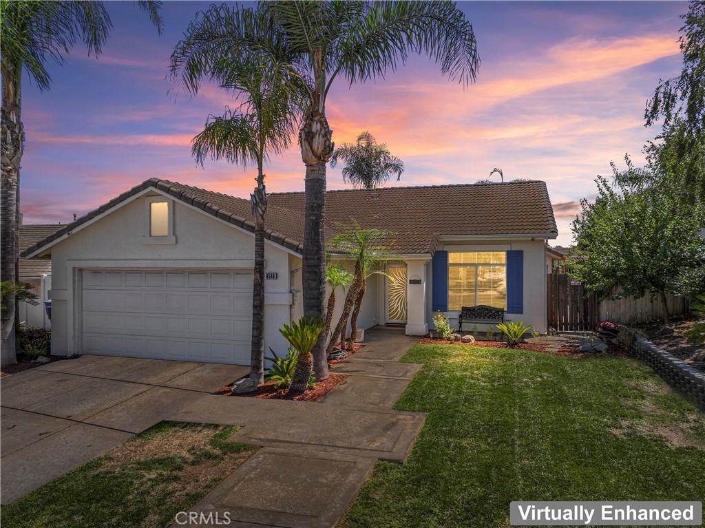 Gorgeous 3 bed, 2 bath single-story home in the popular neighborhood of Orangecrest in Riverside. Beautifully landscaped in front and back with a fruit and vegetable garden. Custom screened front door leads to Vaulted Family Room, Kitchen, Dining Area, and Living Room. Kitchen is updated with white floor-to-ceiling cabinets, stainless steel appliances, light grey quartz counters, and additional seating at the bar. Kitchen open to dining and family room and boasts a Walk-in Pantry. French doors and windows look out onto the backyard oasis which includes a covered patio, built-in outdoor kitchen with grill and bar seating, trellised vegetable garden, landscaped lawn, and a jacuzzi spa. Master suite includes double vanity and tub-in-shower. Remodeled, shared bathroom in the hall has a walk-in shower. Extra bedrooms have walk-in closets and double French doors lead from one of the bedrooms to the covered side patio. Ceiling fans throughout the home. Luxury Vinyl Plank flooring throughout with the exception of carpeted hall bedrooms and tiled master bath. Two-car garage and space on the driveway for small RV or extra vehicle. Solar to be paid off at close of escrow. Orangecrest community boasts two public parks, Community library and recreational center at Orange Terrace Park, and plenty of shopping and dining options in all directions. Yarrow Lane boasts breathtaking panoramic views of Box Hill Mountain Valley. No HOA and low taxes.
