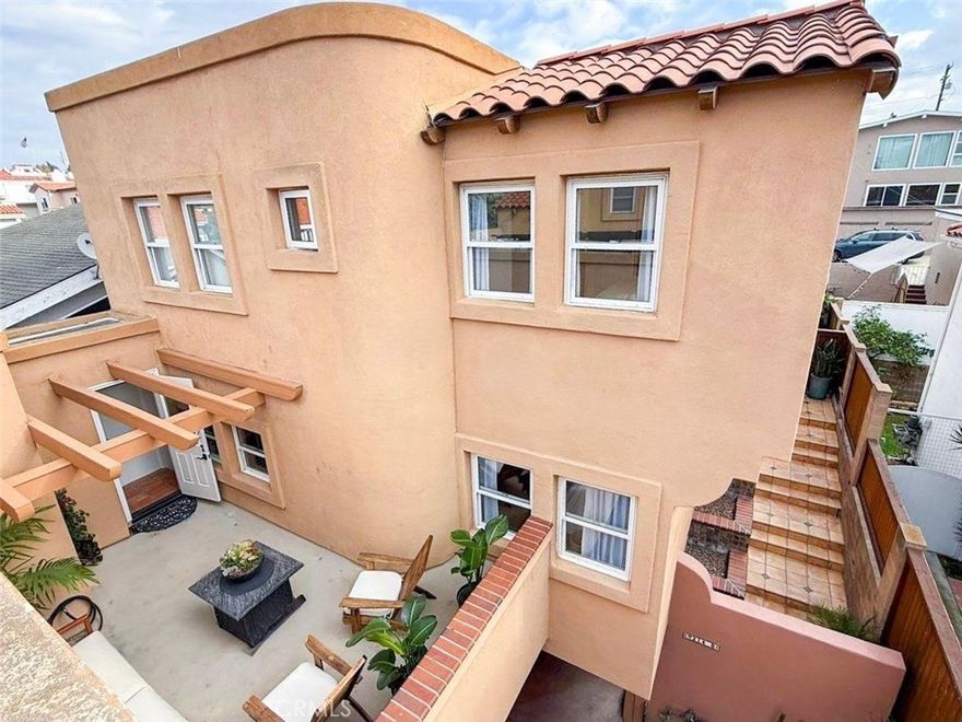 Architect-designed coastal retreat in South Redondo, built by acclaimed architect Dan L. Young. 

This private rear-unit home combines thoughtful design, high-quality materials, and a prime South Redondo location. Originally created as a personal family residence, every detail reflects craftsmanship and care — from its airy layout to its connection with outdoor living and the surrounding beach community. 



Unbeatable location & lifestyle. Located on a quiet, tree-lined street in South Redondo Beach, this home offers unmatched walkability and lifestyle convenience. Property Highlights: Architect-designed 4-bed, 3-bath home with exceptional privacy (possible 5th bedroom). Buyer to Verify. 

Bright and open with skylights and cross-ventilation to capture sunlight and sea breezes. Gourmet kitchen with cherry-wood cabinetry, glass shelving, pantry, and top-tier appliances. 



Spacious outdoor deck ideal for entertaining, dining, or relaxing with pets. Low-maintenance flooring with ceramic tile and bamboo throughout. 2-car garage + 2 additional parking spaces. Rare for the area, private backyard with drought-tolerant landscaping and optional water feature. 



Close to beach & coastal amenities and just 5 minutes by bike to Redondo Beach Pier, King Harbor, and the Strand bike path. Walk to the Riviera Village, a charming coastal shopping district with boutiques, wine bars, and local cafés. Enjoy beach volleyball courts, waterfront dining, paddle boarding, and scenic bike rides. Whether you’re entertaining on the deck, strolling to the beach, or enjoying the vibrant local community, this home offers the perfect balance of coastal comfort, architectural quality, and walkable convenience. 



Top-rated schools nearby: 

Redondo Union High School – Just a short walk away, Parras Middle School – Less than 1 mile, Alta Vista Elementary. Highly rated, and nearby parks & recreation: 

Alta Vista Park – Just a few blocks away with tennis courts, playground, and community center, Veterans Park – Oceanview lawns, weekend farmers’ market, and special events, Dominguez Park.

Dog-friendly with walking trails and picnic areas. 



Don’t miss this rare opportunity to own a custom-designed home in the heart of South Redondo Beach. 



No Official HOA. Both Units contribute $60 per month for the gardener, paid at the beginning of the month.