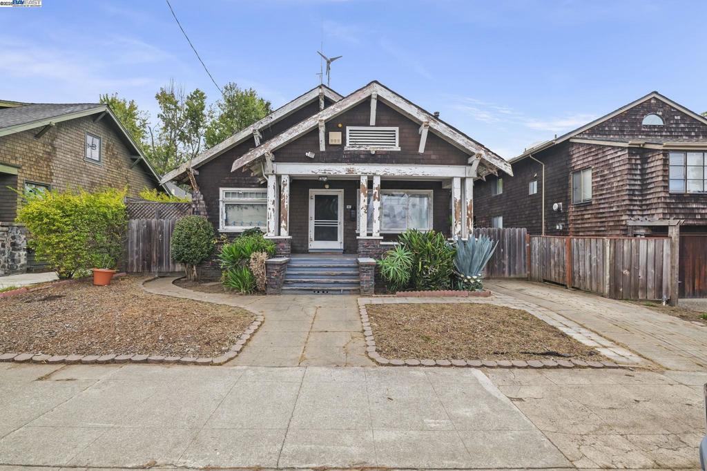 Bring your tool belt and imagination—this Rockridge classic is a fixer with plenty of upside. Inside you’ll find hardwood floors, vintage built-ins, and the quirks of Grandma’s kitchen, all within a traditional layout that offers a living room, dining room, kitchen, laundry room, three bedrooms, and one spacious bath. The dirt-floored basement provides ample storage (or the chance for bold reinvention), while the attic—currently offering peekaboo views of the sky—begs for someone ready to think outside the box. Out front, a welcoming porch sets the tone, while the long driveway to a side gate lead to a large, private yard—once a gardener’s paradise and ready for its next chapter. The location is tough to beat: just blocks to College Ave, moments from Rockridge BART and Trader Joe’s, plus shops, cafés, and freeway access right at your fingertips. Perfect for the visionary ready to transform a diamond in the rough into the neighborhood’s next gem.
