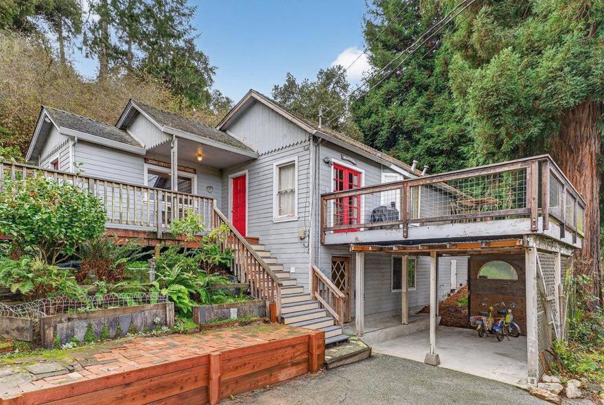 Charming Country Cottage with tranquil Valley Views, close to the beach & freeway.  Located in sunny Larkin Valley, just south of Aptos.  A much loved home for over 40 years.  Large concrete patio surrounded by Wisteria, Roses, Blackberries and Apple & Plum trees.  Enjoy your morning coffee on the valley view deck in the morning summer time sun. In the spring the yard comes alive with flowers and bulbs.  2 bedrooms, 2 baths, single level, 1115 Sq Ft.  A possible 3rd bed room, office, or art studio off the Primary suite. Storage under the home and an extra room.  Short trip to shopping in Aptos or Watsonville, and the beach. Easy drive to Capitola or Monterey.