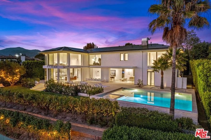 Situated on the Huntington Palisades rim overlooking Portrero Canyon Park with magnificent views of the ocean and breathtaking sunsets, this custom built, architectural home is available for lease on a short or long term basis. Elegant and sophisticated, yet subtle and inviting in its design, this is a home that embraces its environment. Formal entry leads to a great room with fireplace and sliding doors to the entertaining terrace with pool, spa, outdoor shower, BBQ, and grassy area overlooking the wine producing vineyard. 1 ensuite bedroom downstairs. Upstairs lounge and workstations lead to 4 ensuite bedrooms with views. Sonos and Lutron systems. Spared by the fires, this exceptionally crafted home is an unparalleled offering in a magical setting. Photo sequence features the post fire images at the end of the photo feed.  See agent for short term rental terms.