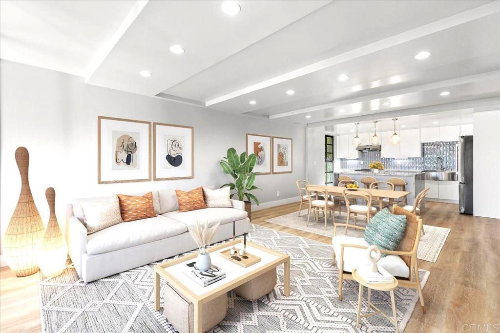 Discover the ideal coastal retreat in this fully remodeled 2-bedroom, 2-bath residence, featuring brand-new, high-end appliances throughout. Single level condominium located in the heart of La Jolla. Building designed by renowned architect Robert D. Jones offers floor-to-ceiling windows and a spacious deck to enjoy your morning coffee or glass of wine in the evening. With an open floor plan with luxury upgrades, this modern unit offers comfort and convenience for those seeking a vibrant lifestyle near the ocean. Key features include secure building access, a dedicated garage parking space, elevator access, and the convenience of an in-unit brand new stackable washer and dryer. Just steps away from La Jolla's acclaimed restaurants and cafes, boutique shops, art galleries, beautiful beaches, and scenic parks. This home truly embodies the La Jolla beach lifestyle you've been seeking! Utilities included are water, heat, trash service, and yard maintenance. Super high walk score. Award winning La Jolla Schools. This pet-friendly condo invites you to embrace the scenic beauty and vibrant neighborhood all that La Jolla has to offer. Schedule your viewing today and experience the allure of coastal living!