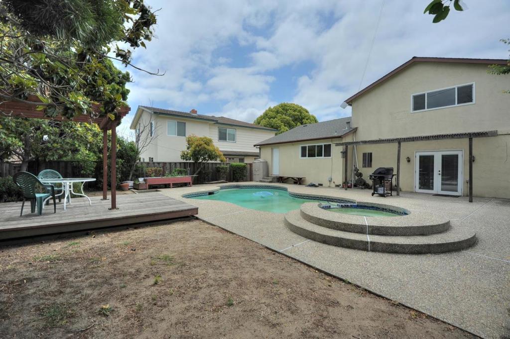 Lovely 2 Story Home 4 Beds & 2.5 Baths in a Great Location. Step Down Family Room and Step Up Living Room. Kitchen has Breakfast Bar Adjacent to the Formal Dining Room.Spacious Backyard with Swimming Pool & Jacuzzi and Open Gazebo. Walking Distance to Milpitas High School and Marshall Pomeroy Elem. School. Close to Great Mall Shopping Center,supermarkets and commercial centers.Easy Access to Freeways 680, 880 and 237