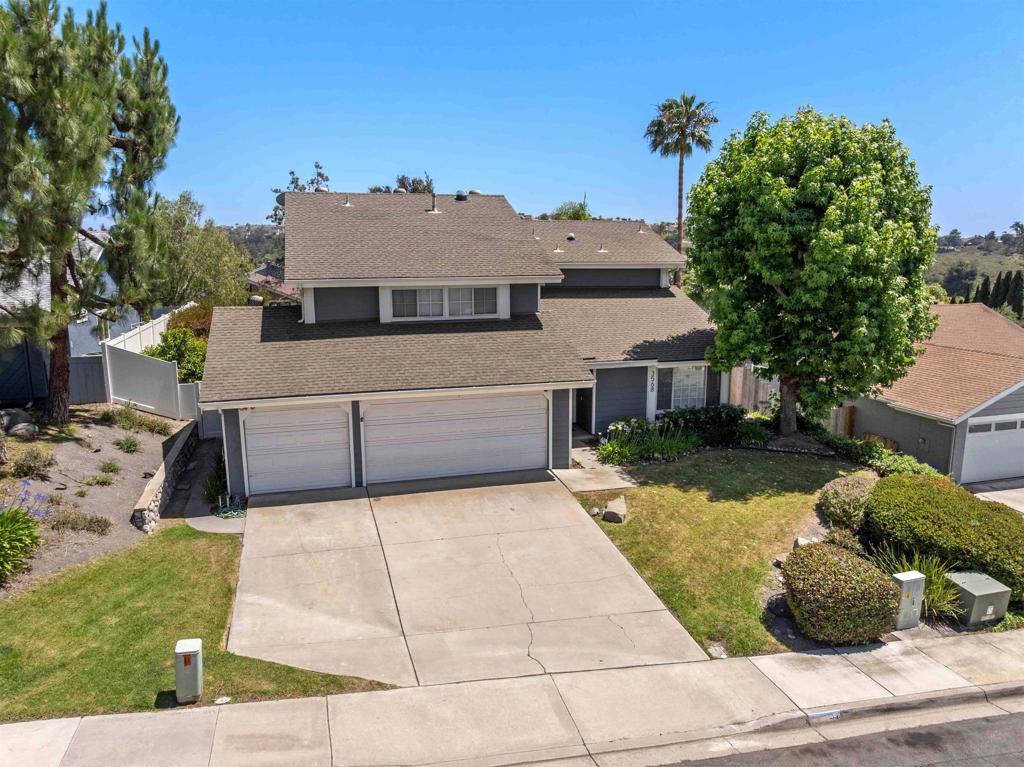 Buyer incentives available for this remodeled Sunset Hills home. With 5 bedrooms, and 3 full bathrooms. Welcomed in by a vaulted entry, the 1st floor includes: formal dining, living & family rooms, 1st floor bedroom and full bath, laundry room and a remodeled kitchen opening to peaceful backyard with covered patio area and large grass yard. The second story offers a Large Primary suite with ample closet space, westerly views, and remodeled bathroom with dual vanities. 2 additional bedrooms, full bath, and an expansive bonus room (or 5th bedroom) provides a number of options. 3-car, direct access garage equipped with built-in cabinets, workbench & tool station, overhead storage, and EV outlet. Sunset Hills is ideally located with close proximity to freeway access, great schools, parks, lake & hiking trails, and the many restaurants and attractions of coastal Carlsbad.