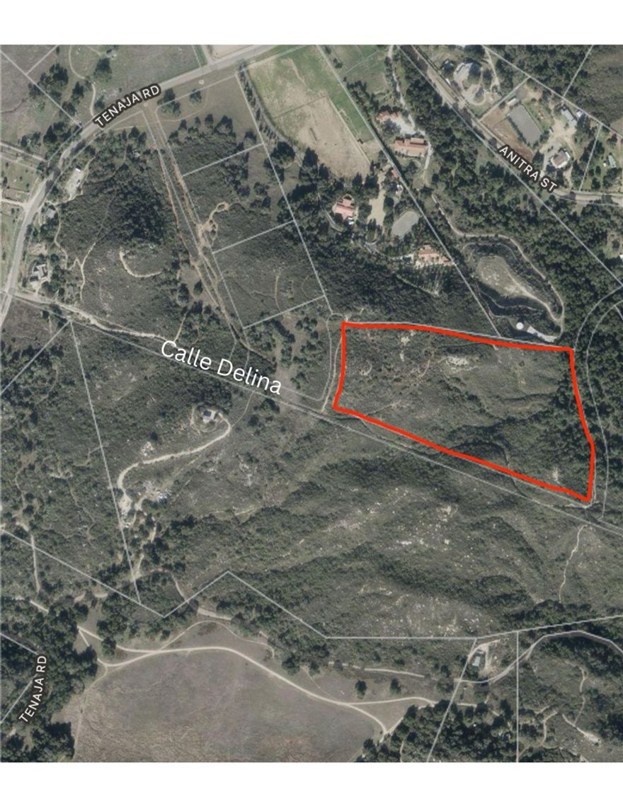 18+ Acres in Tenaja Valley.Welcome to this breathtaking vacant land located in the serene rolling hills of Murrieta, next to the Cleveland Forest and Santa Rosa Plateau Ecological Reserve. This prime piece of property offers panoramic views of the Santa Rosa Plateau, renowned for its mild microclimate, diverse wildlife, and stunning vistas. Nature enthusiasts and equestrians alike will appreciate the miles of scenic hiking and horse trails just down the street, including those at the Santa Rosa Plateau, and Tenaja Waterfall. With ample space, this land is perfect for those looking to create their own private retreat or equestrian property. Located in the peaceful, deep Tenaja area near the county line. Don’t miss out on the opportunity to own a slice of paradise in one of Southern California's most desirable locations.