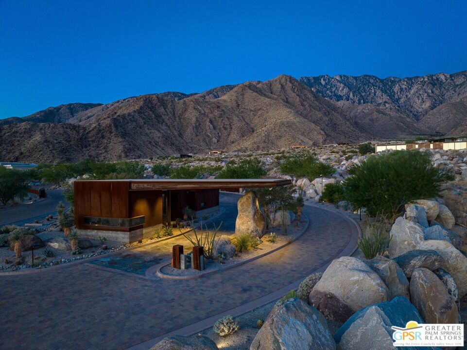 Lot #109 This lot has mountain and valley views and is very well priced. Build your custom Desert home in the last hillside enclave in Palm Springs. Desert Palisades is poised to become a worldwide model for compelling, modern architecture along the hillsides of Chino Canyon. With varying topography, elevation, and view lines. Desert Palisades is the first residential community that from the ground up will uphold the ideals that represent the very best in architectural design. Building guidelines serve as inspiration, encouraging residents to enlist forward thinking architects to design a modern or contemporary home. Be sure to look at the video. Gated and guarded, call for access or questions. This is a Desert Palisades owned lot