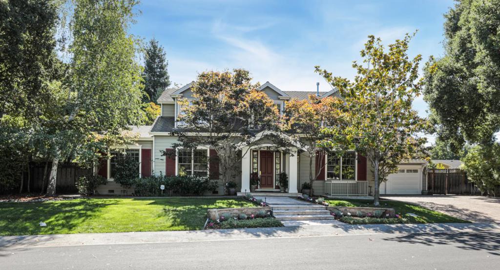 Peace and privacy abound with this classic home that exudes timeless design inside and out on a premier cul-de-sac street in Central Menlo Park. Hardwood floors, crown moldings, custom built-ins, and numerous skylights combine for an eminently livable floor plan that spans three levels. With ~4,192 square feet of living space, elegant formal rooms are complemented by a wonderful great room kitchen plus a lower-level recreation/media room, and 5 bedrooms are arranged over all three levels ready for a variety of lifestyle needs. Outside, the almost one-quarter grounds with custom playhouse and built-in barbecue center await endless hours of enjoyment. Excellent Menlo Park schools and closely located to downtown Menlo Park, Stanford University and the major employment centers of Silicon Valley.
