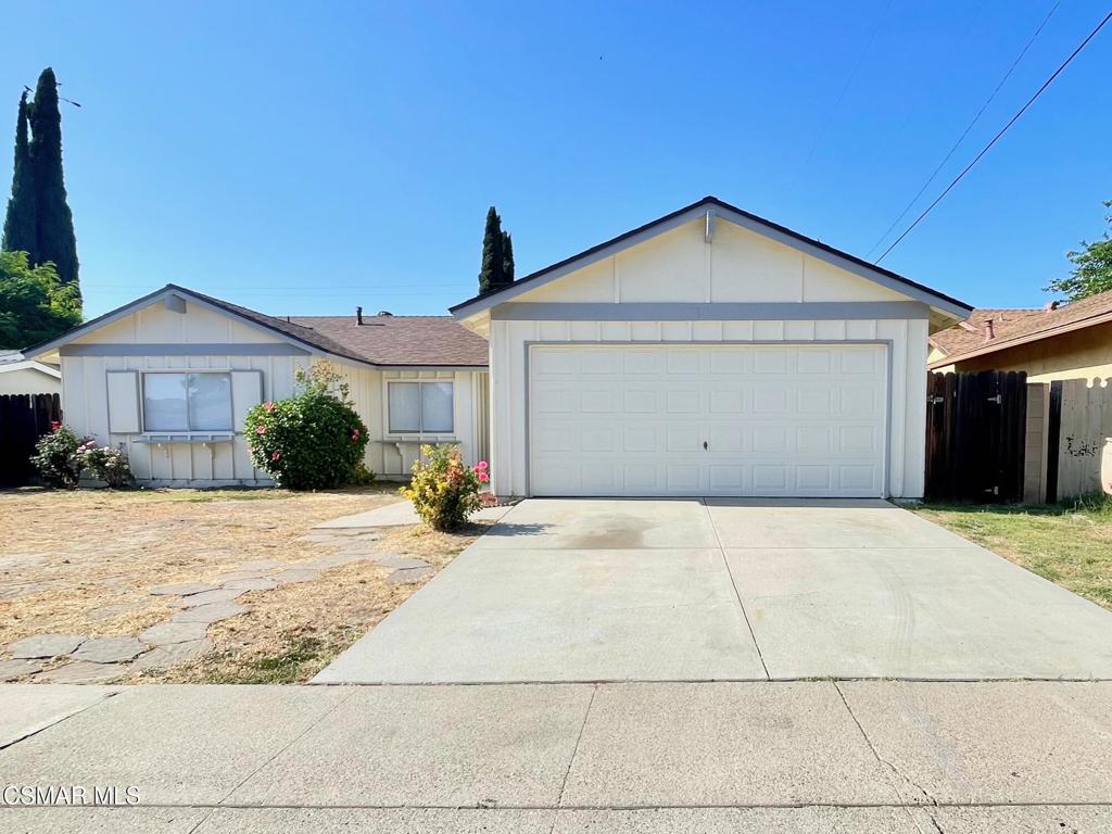 Welcome to this 4-bedroom pool home on Stinson St! The primary suite features its own bathroom with walk-in shower, while a secondary bedroom offers direct pool access. The spacious living room has an extra-wide sliding door, and the dining area sits just off the updated kitchen with new cabinets, counters, stove, and hood. Enjoy new vinyl plank flooring throughout, 2 full baths, and convenient garage access with laundry hookups. 2-car garage included. This home is ready for your final touches!