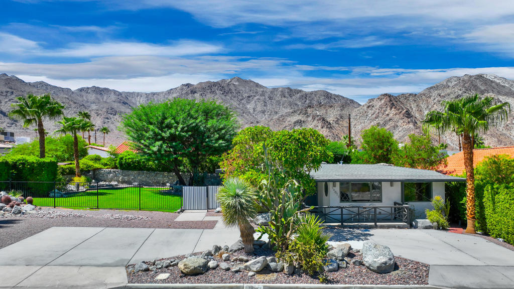 Located at the very top of La Quinta Cove, this delightful two-bedroom, two-bath residence is surrounded by dramatic mountain views and just steps from premier hiking trails. Set on an expansive 10,000+ sq. ft. lot, the property offers exceptional potential--ample room for a private pool, spa, or custom garage.Recently remodeled, the home showcases thoughtful upgrades throughout, including a new HVAC system, plumbing, electrical, insulation, dual-pane windows, and flooring. Every detail has been carefully considered, creating a comfortable and stylish living environment that blends modern updates with the natural beauty of its surroundings.With its oversized lot, serene setting, and extensive improvements, this is an ideal opportunity to enjoy desert living at its finest.