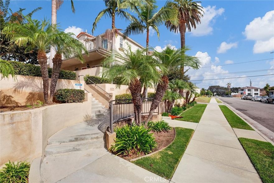 Impeccable Mediterranean style 3- bedrooms, 2.5 bathrooms located in Historic old town Torrance.  This well-maintained complex with a low HOA's is walking distance to many restaurants and stores.  Owner's love these units, in fact looks like there has been only 1 sale in the past 2 years!!!

This end unit (only 1 common wall) has extra windows and light beaming in. Built in 2006 this well-maintained beauty looks like new and waiting for you and your family. facing west and east you can really take advantage of the cool ocean breeze (Beach less than a 15-minute drive) to save from using the air condition.  So, what you get here is a like new large unit, 3 bedrooms, 2 11/2 baths, hardwood floors, granite, stone showers, private decks, fireplace appliances, and an alley served garage to die for. Guest parking for friends. and I almost forgot easy access to freeways.