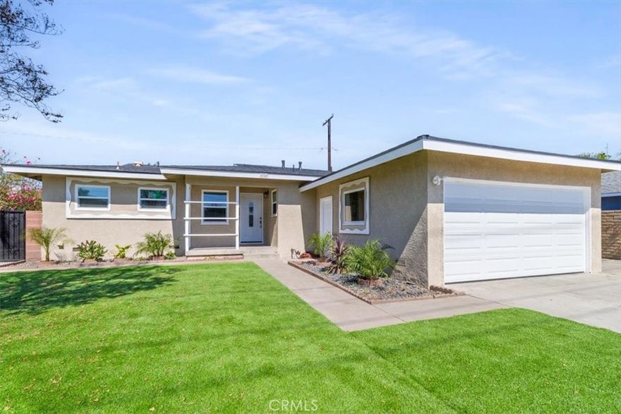 Welcome to a beautifully renovated 3-bedroom, 2-bath single-family home in the heart of Anaheim. This turnkey property features 1,278 sq ft of stylish living space on a well-maintained lot, featuring brand-new roofing, HVAC system, plumbing, windows, and recessed lighting throughout. The remodeled kitchen and bathrooms boast modern finishes and functionality, while the new flooring adds warmth and continuity to every room. Step outside to a low-maintenance yard with artificial grass, perfect for year-round enjoyment.



Located in a quiet, established neighborhood in Northeast Anaheim, this home features easy access to local schools, shopping, dining, and major freeways. Just minutes from parks, community amenities, and everything Anaheim has, this home combines comfort, convenience, and quality upgrades in one perfect package. Don’t miss the opportunity to make this stunning, move-in-ready property your next home! All rooms are virtually staged.