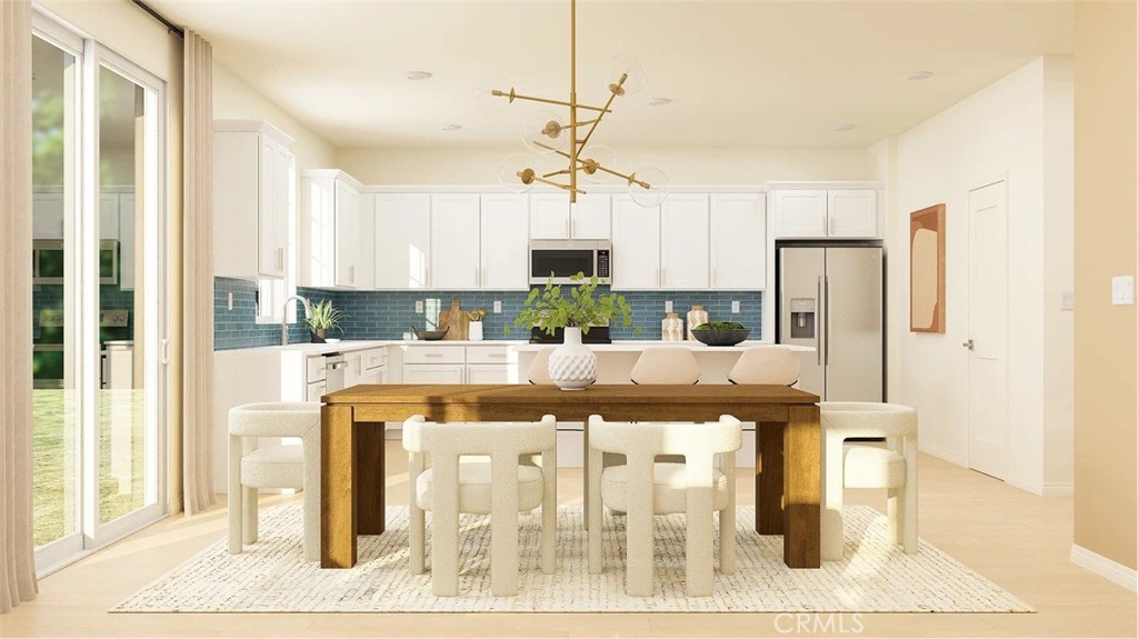 NEW CONSTRUCTION! This new two-story home is host to a spacious open-concept layout on the first floor, combining the kitchen, living and dining areas for simple everyday transitions and multitasking. A convenient bedroom is located near the front of the home, perfect as an office or guest suite. On the second floor, two bedrooms and a luxurious owner’s suite surround an inviting and flexible loft.
Armonia is a new series offering brand-new single family homes for sale now selling in the Legado masterplan in Menifee, CA. The community offers an amenity-rich lifestyle with access to a modern clubhouse, sport courts, multiuse trails and much more. Nature lovers will enjoy ample outdoor recreation on nearby Lake Menifee and at Menifee Lakes Park or Paloma Valley Park. The Promenade at Menifee Valley is a local shopping center with an array of shopping, dining and entertainment options.