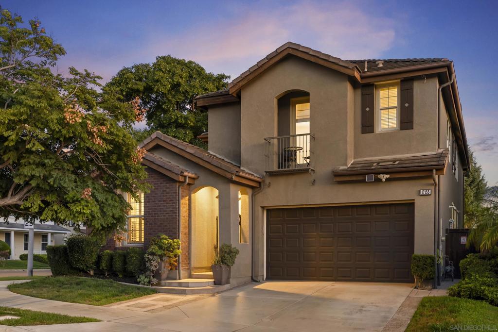 Incredibly well-maintained home in the highly sought-after 4S Ranch community. This beautiful home boasts an open floor plan with an abundance of natural light and is situated on a corner lot, providing additional privacy. The spacious floor plan has ample space for a family, featuring 4 bedrooms, 3.5 bathrooms, a large loft upstairs, an office downstairs, and an additional detached office/casita with its own courtyard. (The office can easily be converted to a bedroom, and a bath can be added where the bar area is. This was an option from the builder.) Downstairs features a living room with expansive vaulted ceilings, a dining room, and a family room that is open to the large kitchen, complete with granite countertops, an oversized island, stainless steel appliances, and a dining nook. You also have an office that can be converted to a bedroom, a half bath, a laundry room, and an additional detached office/casita. Upstairs, you will find 4 bedrooms and a large loft area. The expansive primary bedroom features motorized shades and is complete with a spa-like bathroom, including dual vanities, a large soaking tub, and a spacious walk-in closet. The second bedroom features its own bathroom, while the third and fourth bedrooms share a jack-and-jill bathroom. Outside features a spacious patio with retractable shading, an outdoor TV, a relaxing spa, a turf area, and a built-in fire pit. Mature trees surround the fenceline, providing additional privacy and creating a space that is perfect for entertaining or unwinding. The home has been updated with “Smart Features”, which include controlling all lights, locks, the zoned A/C, blinds in the primary, kitchen sink, and garage door through automation. The home has also been freshly painted throughout and features new carpet. The garage is equipped with an electric car charger and epoxy flooring. This ideal location is only a few doors away from Pioneer Park, also known as Splash Park. Pioneer Park is a beloved, fully-fenced oasis for 4S Ranch residents—complete with a splash pad, playground, gazebo, picnic areas, bathrooms, and scenic hills. Kids adore the water features and slides, while parents appreciate the safety and shaded picnic spots. Access is strictly key-fob only for 4S residents. The community of 4S Ranch has it all, including parks, shopping, and dining at 4S Commons Town Center, as well as the highly rated Poway Schools of Monterey Ridge Elementary, Oak Valley Middle, and Del Norte High School. From 4S, you are only a few minutes from the mountains and Lake Hodges, and only about 20 minutes from the beach. Don't miss out on seeing this awesome home!