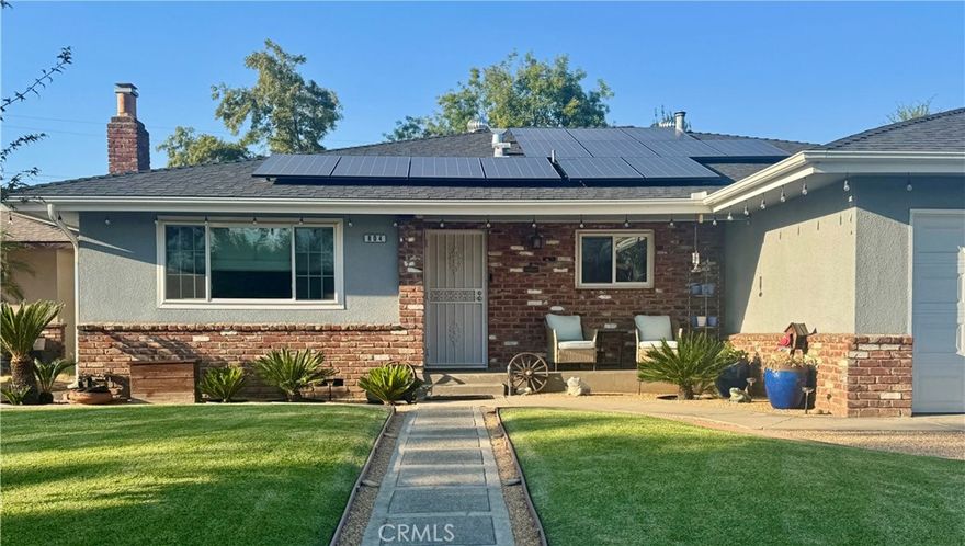 OWNED SOLAR! Welcome to a home built for bringing people together. The heart of this

residence is a stunning, newly remodeled kitchen that flows effortlessly into the living spaces,

creating an open and inviting atmosphere. With three bedrooms and two bathrooms, there's

plenty of space for family and guests. But the true star of this property is the vast backyard. It's

an outdoor paradise, featuring meticulously designed, drought-tolerant landscaping and multiple

covered areas perfect for dinner parties, weekend barbecues, or simply enjoying a quiet cup of

coffee. This is a rare chance to own a home where every detail supports a life of effortless

entertaining