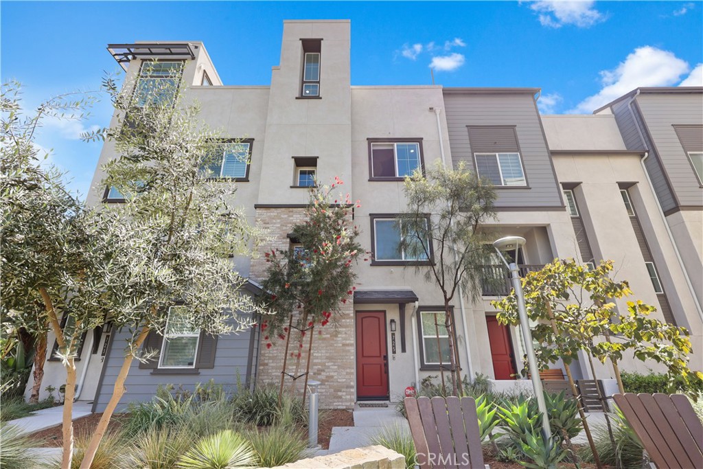 Located in the vibrant Canvas community built in 2020, this modern 3-bed, 3-bath condo in Anaheim offers stylish living across its 4-story design. Featuring a private rooftop deck, a second-floor balcony, and a two-car garage, this home blends open concept living, high-end finishes, and flexible space with an office to accommodate remote work or study. Residents of Canvas enjoy access to Color Haus, the centerpiece amenity hub featuring a pool with cabana, outdoor theater, fire pit, BBQ and lounge seating, and a clubhouse with communal kitchen and game room. The community also includes parks, playgrounds, and spa areas designed for relaxation and entertainment. Perfectly situated just minutes from the Anaheim Packing District, Angels Stadium, and Disneyland, this home combines low-maintenance living with both comfort and style in the heart of Anaheim.