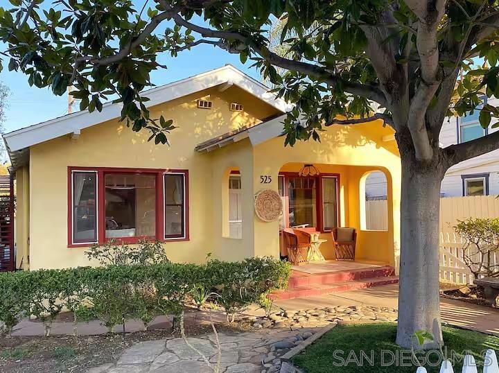 Iconic Encinitas Beach Bungalow! Charming 2 bedroom, 1 bath, just steps from the surf/sand and vibrant downtown. This coastal retreat offers light-filled interiors, hardwood floors, a cozy fireplace, private driveway parking, and an open concept design that blends indoor comfort with outdoor living. Located just blocks from the beach, steps from downtown Encinitas shopping and dining. Live the perfect coastal lifestyle.