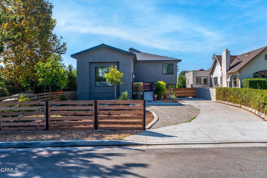 Welcome to this Altadena home, perfectly positioned to face north toward the San Gabriel Mountains. Originally built in 1951, this bungalow was expanded about 8 years ago and now offers approx. 3,211 sq ft. The MAIN RESIDENCE features 2,788 sq ft, while the downstairs GUEST STUDIO adds 423 sq ft of versatile living space with its own entrance.MAIN RESIDENCE--The home showcases a dramatic Great Room with 14-ft ceilings and oversized windows capturing both sunrise and sunset. Plumbing has been installed along the east wall for a potential secondary kitchen. The expansion added 2 bedrooms and 2 bathrooms, including a spacious primary suite with a private south-facing balcony.GUEST STUDIO--The ground-level studio offers 423 sq ft with 1 bedroom, living area with kitchen, and a 3/4 bath, ideal for extended family, guests, or rental income.OUTDOOR LIVING--A 210 sq ft patio is perfect for morning coffee or evening wine with mountain views. The property has been freshly painted on the exterior and updated with new landscaping.CAR ENTHUSIAST'S DREAM--A 6-car garage totaling 1,372 sq ft is complemented by a workshop garage, plus a carport between the garages for extra parking or projects.This rare Altadena offering combines flexible living, stunning mountain views, and unmatched garage capacity in a move-in ready setting.