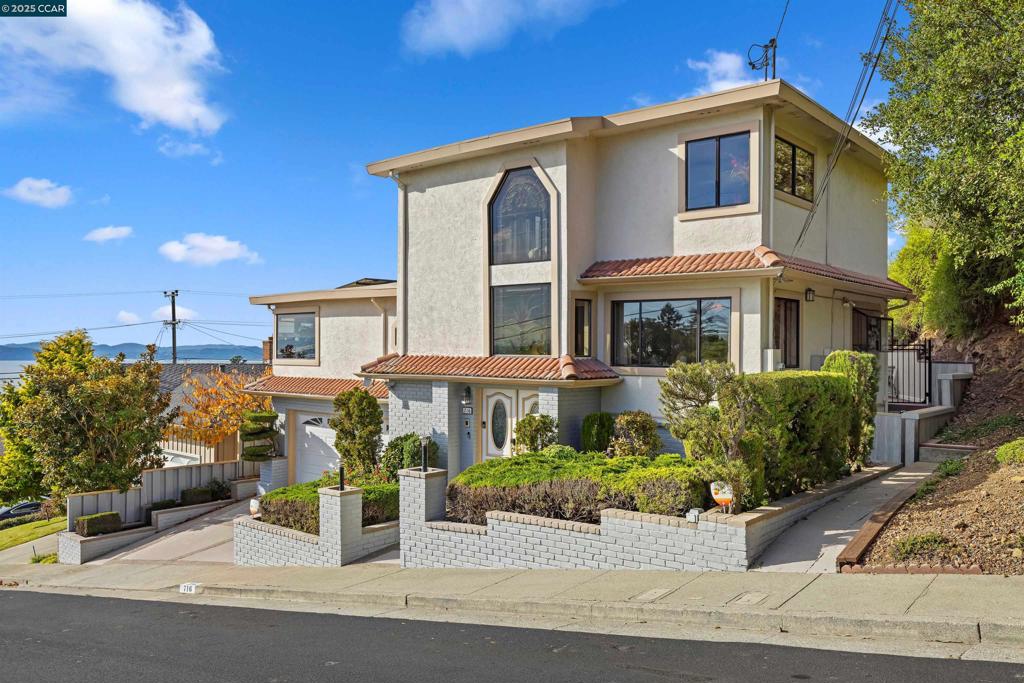 Views, views & more views. Panoramic views of SF Bay and beyond from almost every room. 3rd floor is a large recreation/family room with views to die for, with fully enclosed sitting room attached for enjoying the view. Original owner has maintained and updated the home extremely well. Stunning views from living room, each bedroom and the large rec room on the top floor. There is a potential in-law suite on lower floor with a full kitchen and half-bath downstairs. Main (2nd floor) kitchen has been updated and features a large island. 2nd floor also features a large formal dining room as well as a breakfast nook. 2nd floor hall bath is equiped with a walk-in Safe-Step jetted tub. Primary bedroom/bathroom is also on the 2nd floor and features a large walk through closet, sauna and, of course, a panoramic view. This property is also equiped with an electric car charger and a 5000 volt generator for backup power. All this just a short drive from the city and also close to shops, dining, transportation and more. Most of the custom made furniture on the property can be included in the sale, if desired. Open House 2-4pm Sunday 7/13.