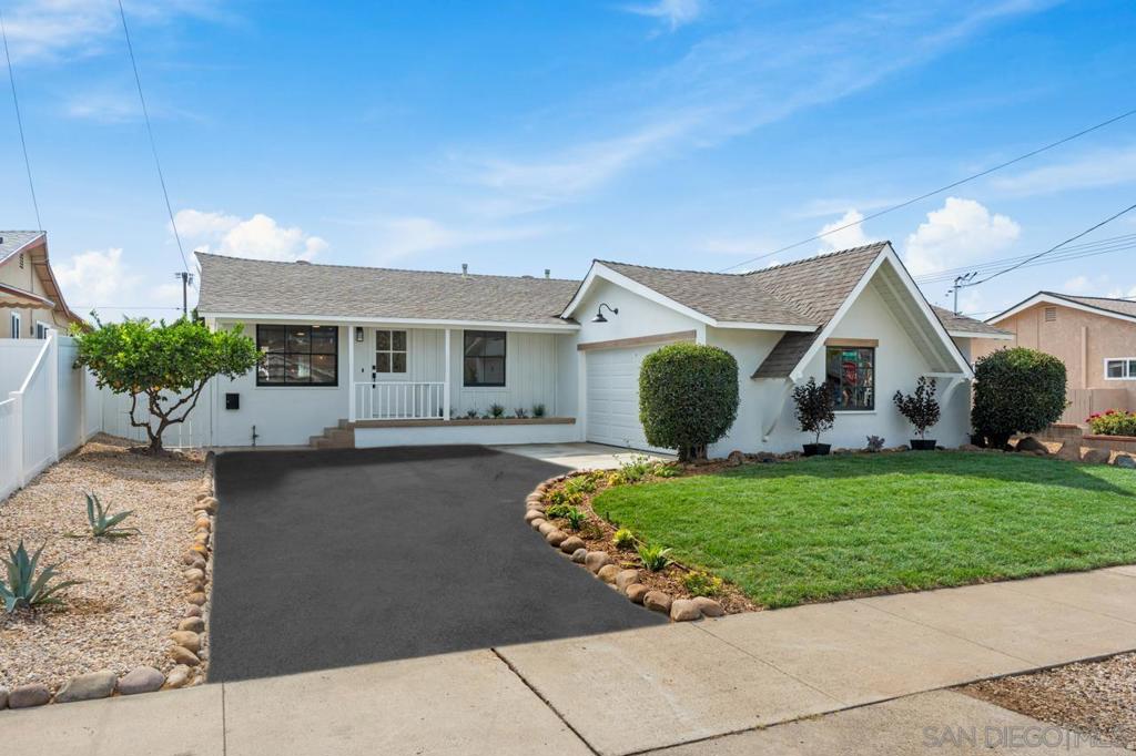 Completely Renovated Single-Level Gem in Granite Hills School District. Experience turnkey living in this fully reimagined single-level home, ideally located within the coveted Granite Hills School District. Offering 3 bedrooms and 2 full bathrooms, 812 Alveda Ave has been transformed from top to bottom with thoughtful upgrades that blend timeless design and modern efficiency. Inside, enjoy a bright open-concept floor plan enhanced by a permitted beam addition between the living and dining rooms, luxury vinyl flooring, recessed lighting with night mode, and custom millwork throughout. The all-new chef’s kitchen features solid wood cabinets with LED lighting, quartz countertops, open shelving, fireclay sink with filtered faucet, and high-end appliances including an induction range, refrigerator, and dishwasher. Both bathrooms are brand new—highlighted by designer tilework, quartz vanities, and sleek fixtures. All bedrooms include mirrored closet doors, organizers, and ceiling fans. The home also boasts a new dedicated laundry room with 220V electric. Major mechanical systems have all been replaced, including 100% new electrical and plumbing, a new tankless water heater, central HVAC, and a new sewer line to the street. Exterior features include dual-pane windows, new paint, custom lighting, a freshly coated asphalt driveway, new garage door/opener with epoxy flooring, and completely redesigned landscaping with sprinklers and drip irrigation. The private grassy yard offers ample space to entertain or even add a pool. Close to major freeways, shopping & restaurants.