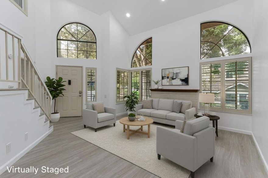 Discover this beautiful townhome in a desirable Evergreen community. This 2-bedroom, 2-bathroom gem features over $50,000 in recent upgrades, including a fully remodeled kitchen with new quartz countertops and modern appliances. A rare townhome with 2-car attached garage and 2 master bedrooms, one on the ground floor and the other on the 2nd floor. Enjoy upgraded bathrooms, new SPC flooring, recessed lighting, and a brand-new central AC with a smart thermostat. The home is also equipped with a Level 2 Tesla EV charger. Located in a quiet, tree-lined neighborhood zoned for top schools like Silver Creek High, you're just a short walk from Evergreen Valley College, local shops, restaurants and parks with easy access to freeway 101. The complex is known for well managed HOA with reasonable fees and strong reserves. Do not miss the opportunity to own this hidden gem!