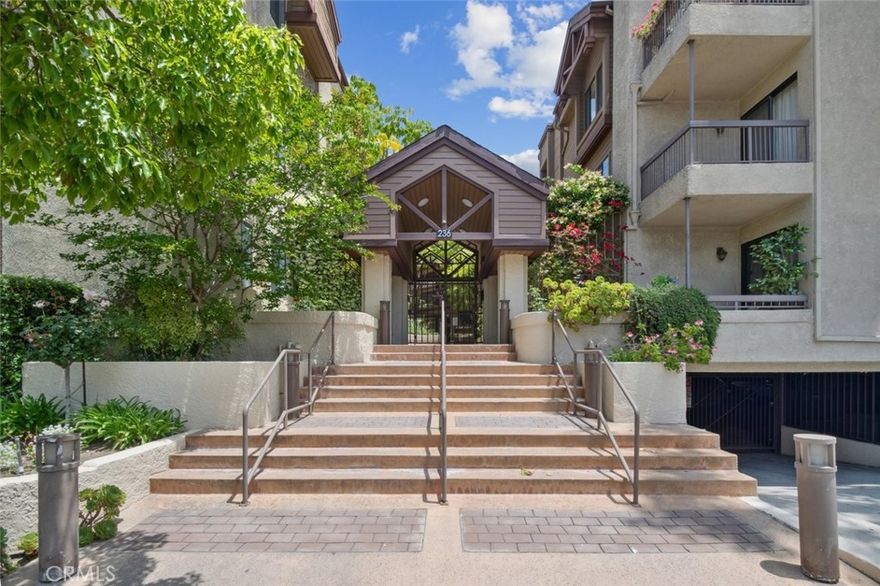 Welcome to this stunning front unit condo located at 236 N Louise Street in Glendale City Central. This spacious home features 2 bedrooms and 2 bathrooms across approximately 1155 square feet of thoughtfully designed living space. Enter to find high ceilings, a cozy fireplace in the living room, and a dedicated dining area with access to two balconies that offer charming neighborhood views. The bright and well equipped kitchen features white appliances ideal for cooking and entertaining. The primary ensuite includes dual sinks, two closets, and a private balcony. The home also features a full size laundry room with a washer and dryer for added convenience. Residents enjoy access to a well maintained association that offers amenities such as a hot tub, barbecue area, cable TV, grounds maintenance, and trash service. Located within walking distance of Brand Boulevard, this condo provides an excellent combination of comfort, style, and convenience in one of Glendales most desirable neighborhoods.