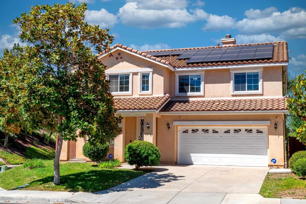 Welcome to this beautiful corner-lot pool home with solar panels, located in the highly desirable Temeku Hills community! This spacious residence offers 3 generously sized bedrooms, 3 bathrooms, and a large upstairs loft, ideal for a second living area, home office, or game room. Upon entry, you're welcomed by upgraded marble tile flooring and neutral paint tones throughout, creating a bright and inviting ambiance. The formal living and dining rooms feature an elegant fireplace and seamlessly connect to the open-concept kitchen and family room—perfect for both entertaining and everyday living. The chef’s kitchen is appointed with custom cabinetry, stainless steel appliances, quartzite countertops, new quartz backsplash, a large center island, walk-in pantry, and ample storage space. Enjoy direct access to the backyard from the family room, making indoor-outdoor living effortless. Upstairs, the expansive primary suite boasts a private balcony, walk-in closet, and a luxurious en-suite bathroom with dual vanities, soaking tub, and separate walk-in shower. Down the hall, you'll find two additional bedrooms, a full bathroom, and a spacious laundry room. Step outside to your private backyard oasis, featuring a sparkling pool and ample space for outdoor dining, lounging, or customizing to your taste. Additional features include a 2-car garage, energy-efficient solar panels, and a prime location just minutes from top-rated schools, shopping, dining, golf courses, and major freeways. Don’t miss this exceptional opportunity to own in one of Temecula’s most sought-after neighborhoods!