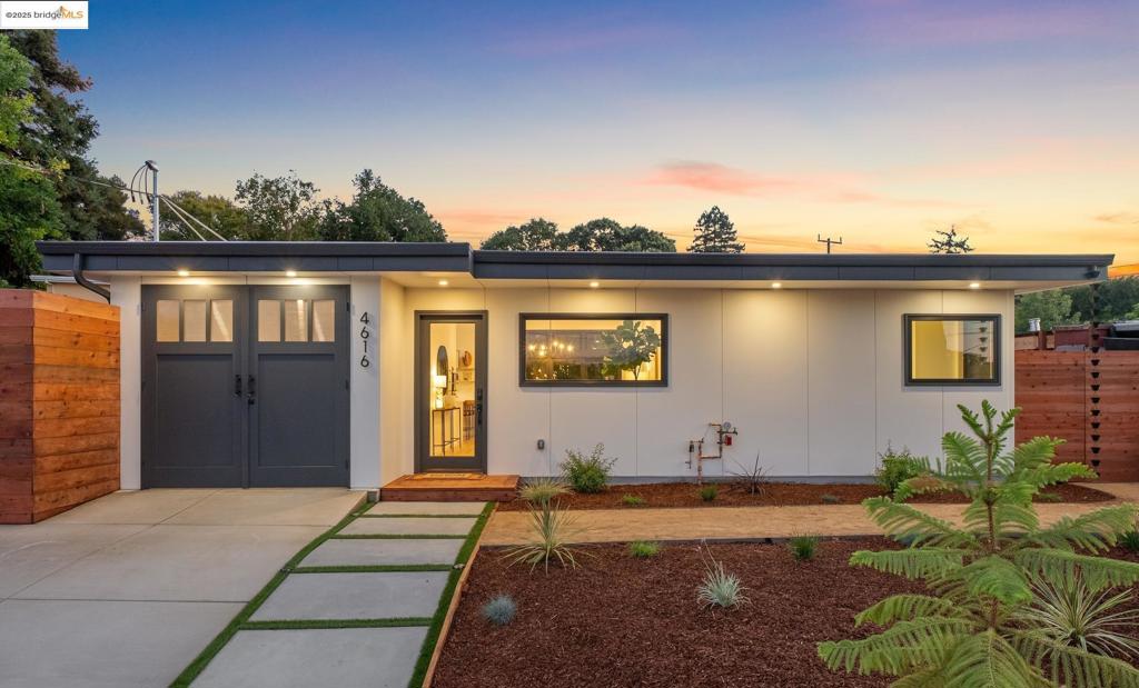Stunning new construction home with countless thoughtful details and spectacular modern design. High ceilings, skylights, beautiful light, white oak floors, artful tile choices, custom woodwork throughout, including kitchen and bathroom cabinetry, expansive backyard with redwood decking and easy-care turf, mature trees, built-in seating and terraced planter beds. The primary suite features a NanaWall door that opens onto the yard and deck. Attached garage (+207sf) with internal access and single level living make this a perfect home for all ages. Energy efficient features include mini split AC/heat, tankless water heater, LED lighting, dual pane windows, closed-cell ceiling insulation, TPO 30 year cool roof, fully insulated walls, 200 amp electrical with new meter, Smart Home system, fire sprinkler system and water-saving plumbing fixtures. This is a dream home presented by master builder Anderson Moraes, known for high quality work built for generations of enjoyment. Convenient El Sobrante location close to schools, trails, shopping and transportation routes.