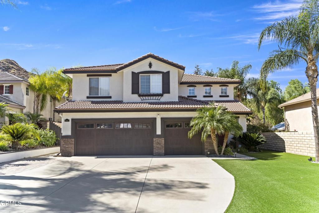 Impeccable 4-bedroom + 3-bath pool home with nearly 3,000 sq. ft., including a downstairs bed/bath + office and a 3-car garage, perfectly situated on a quiet cul-de-sac with mountain views. Soaring ceilings greet you in the formal living and dining rooms, leading to a remodeled chef's kitchen with granite counters, custom cabinetry, and stainless appliances. The open layout flows into a cozy family room with fireplace and French doors that open to an entertainer's backyard.Upstairs features a spacious primary suite with serene mountain views, dual vanities, tub/shower combo, and walk-in closet, plus three additional bedrooms with walk-ins. Downstairs office/flex space offers versatility for a home office, gym, or guest room.Enjoy the ultimate California lifestyle in a private backyard oasis--complete with a sparkling pool and spa, built-in BBQ island, turf lawn, and ample space for gatherings. Perfectly designed for entertaining and everyday living.Additional highlights include solar panels, Ring Security Systems, newer HVAC, water heater, and an oversized driveway with plenty of parking.Located on an expansive 15,000+ sq. ft. lot minutes from Castaic Lake, award-winning schools, parks, and commuter routes. No HOA or Mello-Roos! A rare opportunity to own a move-in ready home that beautifully blends comfort, function, and modern upgrades in one of Castaic's most sought-after neighborhoods.