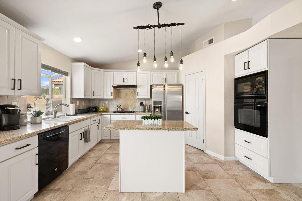 Charming 3 Bed, 2 Bath Home with 3-Car Garage in Highly Sought-After Palm Desert NeighborhoodWelcome to this beautifully upgraded 3-bedroom, 2-bath home located in one of Palm Desert's most desirable areas. Featuring a spacious 3-car garage and a light-filled, open floor plan. Save on electric bills with the solar and tesla battery. This home offers comfort, style, and convenience in one perfect package.The expansive kitchen is truly a chef's dream -- open, bright, and ideal for entertaining or enjoying everyday meals. Thoughtfully updated throughout, the home has a warm and welcoming atmosphere that you'll instantly fall in love with.The primary suite is a private retreat, complete with a generous walk-in closet, a relaxing soaking tub, and a separate shower. Step outside to your private backyard oasis, where you'll enjoy stunning mountain views, a soothing in-ground spa, and mature citrus trees -- perfect for unwinding or entertaining guests.Located just 3 minutes from a public golf course with both membership options and pay-as-you-play access. Also nearby is the world-renowned Indian Wells Tennis Garden -- just a short 3-minute drive -- where you can watch top-tier professional tennis.This prime location is surrounded by premier shopping and grocery options including HomeGoods, Nordstrom Rack, Whole Foods, Sprouts, Trader Joe's, Ralphs, and many more. Just 10 minutes away is the iconic El Paseo -- known as the ''Rodeo Drive of the Desert'' -- offering world-class dining, shopping, and entertainment.Love sports and the outdoors? Catch a Firebirds professional hockey game at the nearby arena (only 8 minutes away), attend a thrilling polo match, or explore one of the many scenic hiking trails just minutes from your doorstep.Thanks for checking out this exceptional home online -- we can't wait for you to view the home in person.