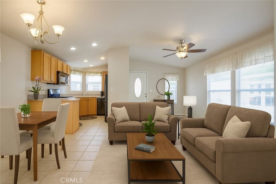 Experience relaxed 55+ living at Vista Del Monte!
This beautifully maintained 3-bedroom, 2-bath home offers 1,240 sq. ft. of easy-care living space in a secure, gated community designed for comfort and convenience.

Enjoy a bright, open layout, a low-maintenance yard, and access to resort-style amenities including a swimming pool, clubhouse, and gated entry. Perfect for those seeking a quiet, close-knit neighborhood with an active yet peaceful lifestyle.

Located just minutes from shopping, dining, medical centers, and everyday essentials, Vista Del Monte makes it easy to relax, downsize, and enjoy life—all while staying close to everything you need.