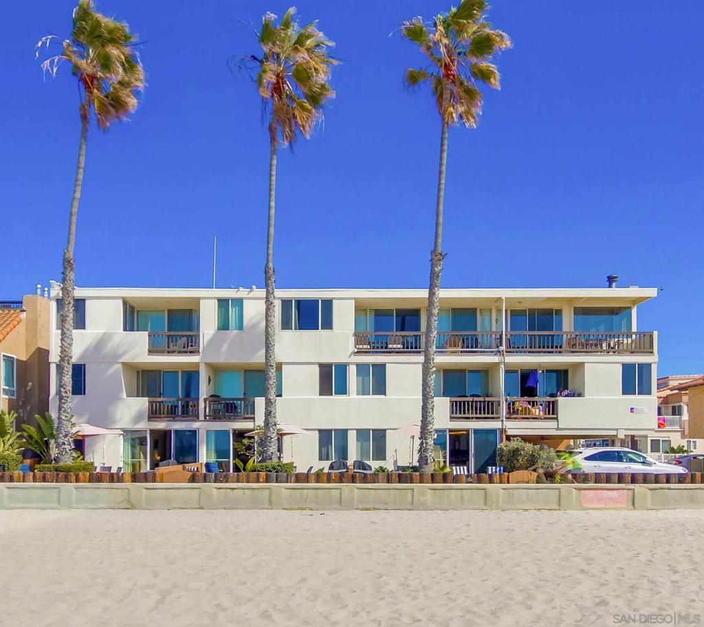 We are pleased to present this exceptionally rare opportunity to acquire the largest ocean front apartment building in San Diego’s Mission Beach, The Mariner Apartments. This sixteen-unit building enjoys 84 feet of beach frontage along a 6,700+ square foot lot in beautiful South Mission Beach. This is the first time this building has ever been offered for sale. The Mariner Apartments provide an opportunity for a forward-thinking investor to perform high-end renovations and create a trophy asset for their portfolio. » An investor could modernize and upgrade the building while retaining the existing unit floorplans. » Contingent upon City of San Diego approvals, a purchaser could also reconfigure floorplans to divide the 2,500+ sf penthouse into multiple oceanfront apartments and/or merge adjacent studios into larger units. » Alternately, a buyer may wish to retain and customize the penthouse for personal use. All of the units feature private patios or decks. The seven 2-bedroom units and the 2,500+ sf third floor penthouse face the ocean. The three ground floor 2-bedroom units open out onto large private patios which offer indoor-outdoor living and direct beach access. The four third-floor studios enjoy wonderful views over Mission Bay. PLEASE DOWNLOAD ATTACHED 32-PAGE OFFERING MEMORANDUM FOR COMPLETE DETAILS ABOUT THIS UNIQUE PROPERTY.