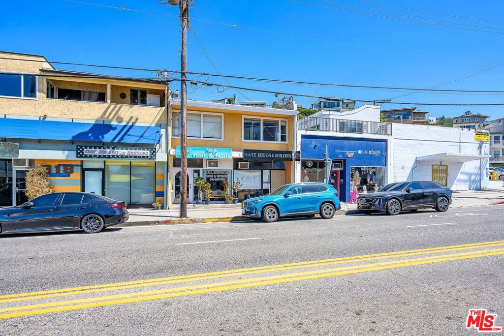 Unique Opportunity to own this 2720 sf. space, just 3 Blocks from the Beach. Currently it is divided into three separate units. The two lower units, facing Culver Blvd. are are retail/office spaces. The upper floor faces Pershing Dr. (and has a separate address of 323 Pershing Dr). It is currently converted into an office space, but was originally designed as a 3 bedroom, two bath unit. All three units have two-year leases in place. Zoning is C-4. Street parking only. Located in the hub of Silicon Beach and the center of downtown Playa Del Rey's Beach community, this idyllic location affords easy access to all transportation. First time on the market in twenty years.