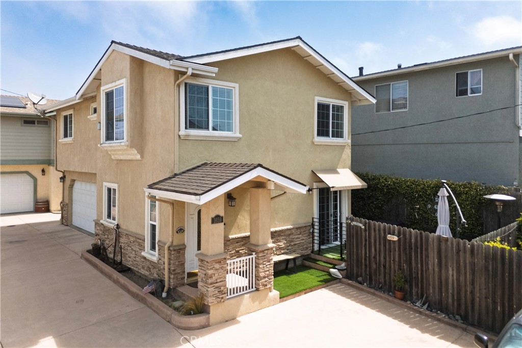Discover the allure of Central Coast living in this inviting 3 bedroom, 2 bathroom detached single-family home. Located a mere 5 minute drive from beach access, this home offers stunning views of the Oceano Dunes from its second-floor living area, creating a serene backdrop for your daily life. Step inside to a warm and welcoming interior, featuring durable engineered hardwood floors and elegant granite countertops throughout. Thoughtful upgrades and maintenance have been completed recently, ensuring a seamless transition for its new owners. The convenient bottom-floor primary suite includes new carpet and a private redwood deck, perfect for enjoying morning coffee while soaking in the refreshing ocean breeze. Designed with practicality in mind, this home provides ample closet storage, a spacious 2-car garage, and designated off-street parking. This turn-key property offers flexibility for use as a primary residence or as an investment. Prospective buyers are encouraged to contact SLO County Planning & Building to explore the potential for utilizing as a short-term or vacation rental. This home presents an opportunity to own a piece of coastal charm for under $700,000. Schedule your private showing today to experience its unique appeal!