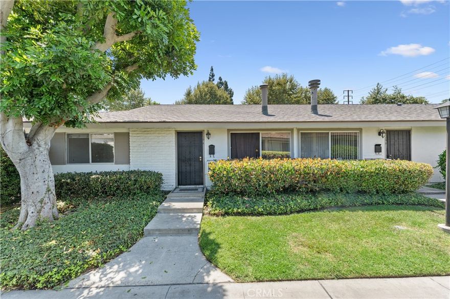 Welcome to this end unit with 2 Bedrooms & 2 Bathrooms with a bonus room & LOW HOA. For added convenience each bedroom has direct access to a bathroom. The home will welcome you with a spacious open living area. It also offers a private backyard patio. This property also includes one assigned carport and access to additional parking within the community. Monthly HOA fee encompasses water, trash, landscaping, pool and roof maintenance, as well as pest control. Located nearby schools, great shopping center, old town Tustin and 55 & 5 freeway. MUST SEE!