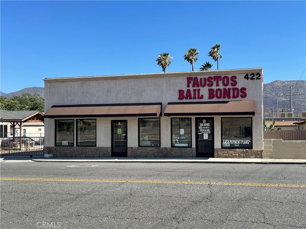 Rare opportunity to have a Business and own the land! Inside there are two units, so there is the potential to have one business on one side and rent the other side. Inside there are 6-7 offices. The business opportunity is very wide. This property is off the busy street in Banning, directly across from the court House and just off the freeway.