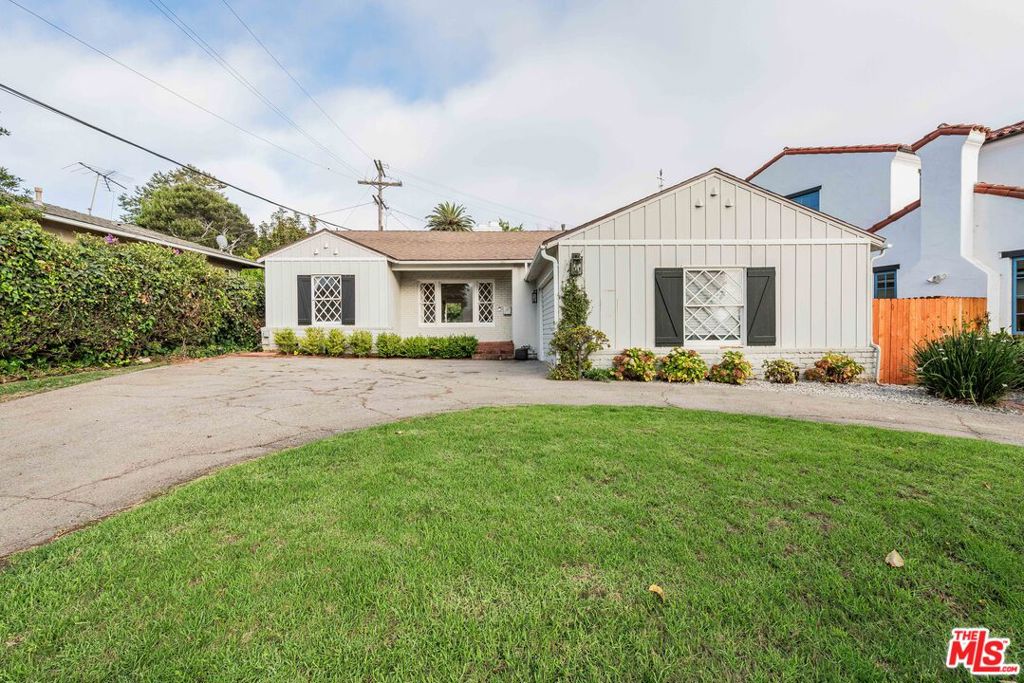 Situated in the coveted El Medio Bluffs, this rare California bungalow combines timeless charm with privacy and everyday livability. Thoughtfully designed at nearly 1,500 square feet, the home welcomes you with a comfortable, flowing floor plan. A formal entry opens to light-filled living spaces, including a living room anchored by a fireplace, a bright and cheerful kitchen, a dedicated dining area, and a family room with oversized sliding doors that frame the sunny backyard.The two bedrooms are thoughtfully separated for privacy, each with generous closets. The primary suite features its own bath, creating a quiet retreat. Outside, the gated backyard is a true highlight a private oasis with mature fruit trees, a red-brick patio, and abundant space for both relaxation and entertaining.Additional features include central heat and air, in-home washer and dryer, direct access from the attached two-car garage, and a circular driveway with ample parking and basketball hoop.With its prime location just minutes from the reemerging Palisades Village, scenic bluffs, and the beach, 574 Almar offers a rare lease opportunity that captures the essence of Pacific Palisades coastal living.