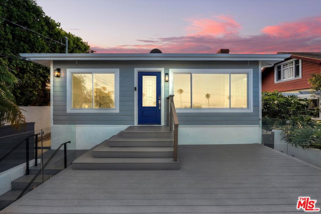 Wake up every day to sweeping 180 views of the ocean, harbor, and coastline in this updated modern coastal dream tucked away in San Pedro's sought-after Point Fermin neighborhood. This 3-bedroom, 2-bathroom home blends style, comfort, and convenience. The open-concept living area is filled with natural light. A chef-inspired kitchen with sleek finishes makes cooking (and entertaining) a joy. The primary bedroom features its own ensuite bath. Step outside to the expansive deck made for sunsets, morning coffee, or weekend gatherings with friends. From the primary suite and second bedroom, enjoy direct access to a private backyard with fresh hardscape ideal for relaxing, dining al fresco, or even setting up a little yoga flow. Smart-home upgrades, including a Nest thermostat and Tesla charger, keep life connected and convenient. Plus, you're just minutes from Space Force, Cabrillo Beach, Cabrillo Marina, Point Fermin Park, Angel's Gate Park, and all the best local spots that make San Pedro one of LA's hidden gems. Woof and meow friendly with deposit.