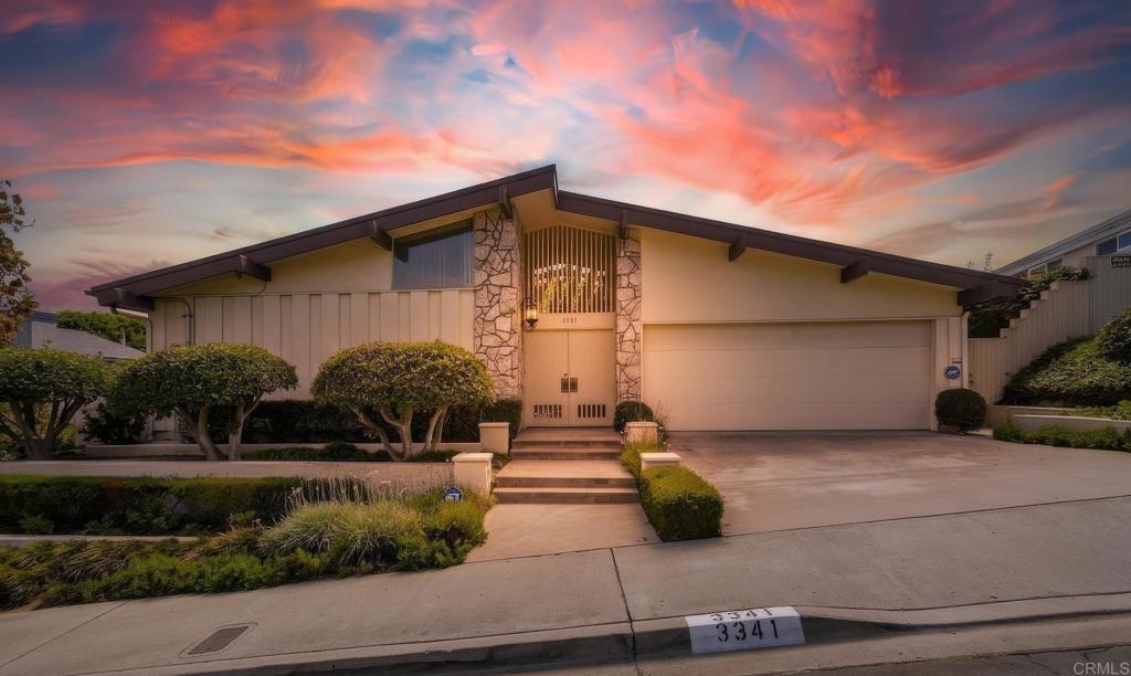 First time on the market, EVER! Amazing View Bay Ho residence offering 1,857 sq ft of thoughtfully designed living space on an expansive 10,200 sq ft lot. Built in 1963 and lovingly maintained, this home greets you with great curb appeal and a bright, open layout. The spacious living room flows seamlessly to a well-sized kitchen and dining area, perfect for entertaining or family gatherings. Large windows flood the home with natural light, creating a warm, welcoming atmosphere. The primary suite provides a private retreat, while three additional bedrooms offer flexibility for guests, a home office, or a workout space. Bedroom 3&4 were combined by removing a wall creating a very large 3rd bedroom. Outside, the oversized lot combined with the spectacular Mission Bay view is one of a kind, offering a blank canvas for outdoor living, gardening, and amazing evening sunsets. With a two-car garage, established neighborhood feel, and a prime location close to beaches, shopping, dining, parks, and top-rated schools, this property delivers the ideal mix of charm, comfort, and potential in one of San Diego’s most desirable communities.