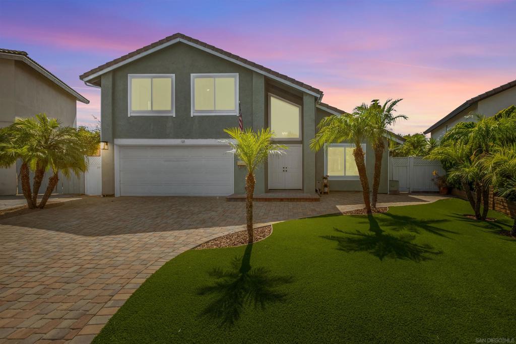Located on a quiet cul-de-sac in one of Scripps Ranch’s most charming neighborhoods, this 4-bed, 3.5-bath home blends classic comfort with modern updates across 2,831 sq ft. The open concept layout offers 2 bedrooms on the main floor and 2 additional bedrooms upstairs—perfect for multi-gen living, guests, or home offices. A completely redesigned chef's kitchen features new cabinets, appliances, flooring, paint, smooth textured walls, light fixtures, and beautiful stylistic light fixtures, stair rail plus skylights and high ceilings throughout. All bathrooms have spa-like features including new tile, fixtures, vanities, and toilets. Outdoors, a private backyard retreat awaits—complete with mature fruit trees including black fig, orange, lime, and Meyer lemon, as well as drought-tolerant landscaping and room to entertain, garden, or add an ADU. Bonus: No HOA or Mello Roos! Located near top-rated schools, scenic parks and trails, shopping, and dining, this is a rare opportunity to own a well-cared-for home in a nostalgic, close-knit San Diego community.