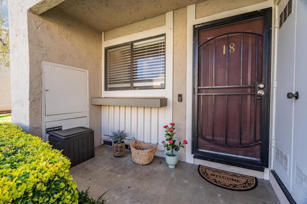 Welcome to this charming 2-bedroom, 1.5 bathroom condo located in the beautiful city of Morgan Hill. Spanning 1,204 sq ft, this residence features a well-equipped kitchen with modern amenities including a garbage disposal, hood over range, and refrigerator. The open layout includes a dining area conveniently situated in the living room, as well as a dining bar for additional seating options. The home boasts durable laminate flooring throughout, enhancing the modern feel, while the central AC and central forced air heating provide year-round comfort. A cozy fireplace in the living room adds warmth and ambiance on cooler evenings. The property also includes a washer and dryer for your laundry needs. Walking distance to cute Morgan Hill and all the festivities make this home ideal. Also easy access to HWY for commuters. Close to beautiful winery's and walking trails. This home is situated within the Morgan Hill Unified School District. A perfect blend of functionality and comfort, this residence awaits your personal touch. Explore the opportunities this property provides and make it your new home today!