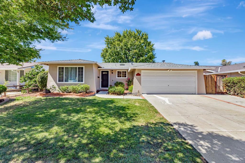 Tastefully updated home in a highly desirable Blossom Valley neighborhood. "Turn the Key" and move right in to begin making it your own; a floor plan that is family friendly and set up for indoor-outdoor entertaining. Enjoy both the spacious living room with views to your luscious green landscaping or relax in your comfortable family room featuring a wood burning fireplace. The kitchen opens to the family room with access to the back yard, ideal for gatherings with friends & family alike. The spacious back yard offers a mix of sun & shade, along with a pavers patio; also plenty of room for those smokers & barbecues galore. Some of the many updates include: new interior/exterior painting, newer hardwood floors, new plush carpeting, updated kitchen w/ granite counters, new oven/range & refrigerator, updated bathrooms w/ newer tile floors, vanities & refreshed showers, new interior doors, recessed lighting, mostly new light fixtures, a new water heater and new roof installed Sept 2025. Either side yard could be gated off for a 'dog' run; left side yard has a drip system for those homeowners with a green thumb. Walking distance to Allen at Steinbeck school, Cahalan park, the post office, Oakridge Mall & more! Great commute location close to Highways 85 & 87 interchange.