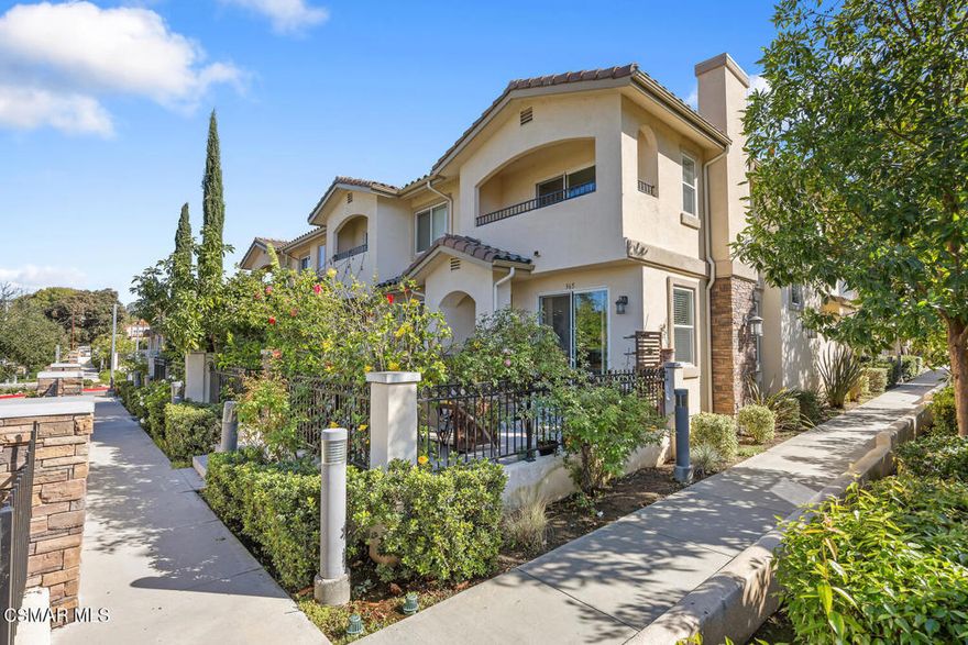 Just in time for the holidays! Don't miss this gorgeous lease available at the Newbury Vista's townhomes in Newbury Park, just across from Amgen headquarters. This home provides an ideal living environment with thoughtful community amenities. You enter this 'end' unit on the main floor into the great room with cozy fireplace, dining area and kitchen. The is plenty of storage in the chef's kitchen with walnut shaker cabinetry, granite counter tops and stainless steel appliances. The powder room is around the corner and including direct access into the 2-car attached garage that comes with Level-2 EV charger (Tesla-compatible).  You'll find all bedrooms upstairs which includes a large primary and two additional guest bedrooms. The primary has two walk-in closets, a private balcony and en-suite bathroom with double vanity and separate tub & shower.  Enjoy time relaxing in the private outdoor courtyard in front.  The community offers a private pool & spa for catching sun and just chilling on hot days. Easy access to the 101 freeway, local hiking/biking trails, nearby shopping, stores, fine restaurants and more.  Newbury Vista is a great place to call home!