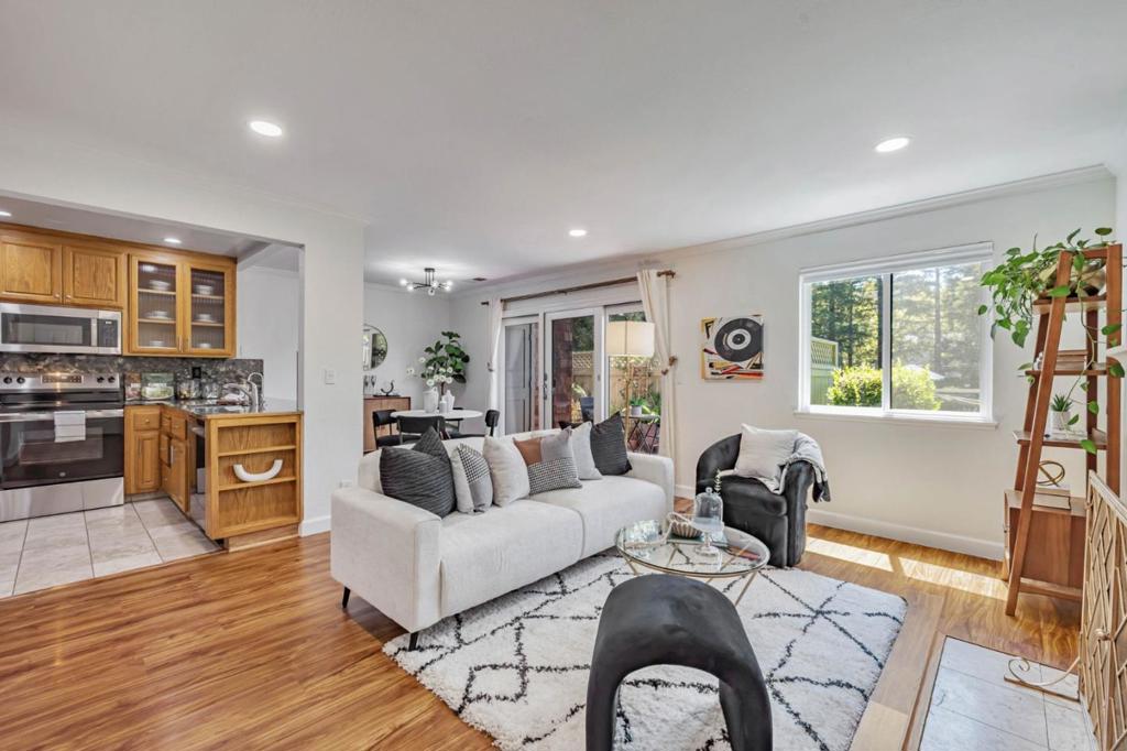 You're going to love 2907 La Terrace Cir! A stunningly updated, move-in-ready 1-bedroom, 1-bathroom condo offering 650 sq ft of open-concept living in a peaceful park-like community. From the moment you step inside, you'll be greeted by a sleek modern design, a cozy fireplace, and natural light streaming throughout. The kitchen flows seamlessly to your private patio, where you can relax after a long day to the soothing sounds of cascading waterfalls and wildlife. Perfect for enjoying a warm beverage in the morning and entertaining guests throughout the day. The generously sized bedroom leads to an updated en-suite, offering a peaceful and private retreat. This home features Stainless Steel appliances, Granite Kitchen countertops, a breakfast bar, in-unit laundry, vinyl flooring, recessed lighting, and more. The community offers a heated pool, an in-ground spa, a clubhouse, and a peaceful resort-inspired environment. With just a short walk, enjoy the views of the lake or explore the numerous tree-lined trails around the area. The property is conveniently located near restaurants, community events at the lake, and fine dining with easy access to the major freeways. This unique property provides a mix of luxury and nature, a true escape from the hustle and bustle of the valley!